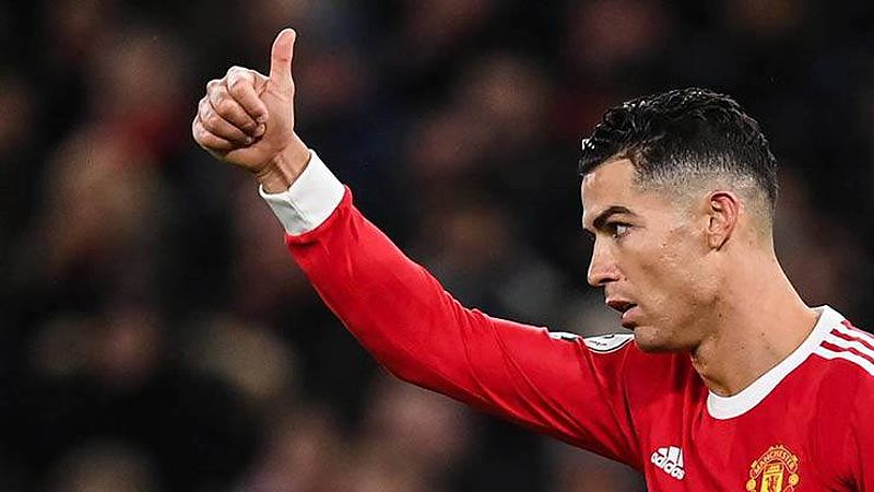 Cristiano Ronaldo khi thi đấu cho MU