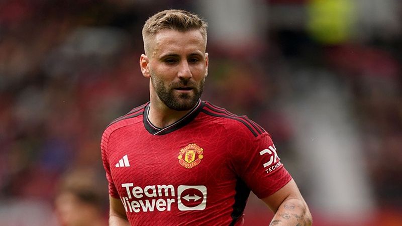 Luke Shaw trong trận đấu